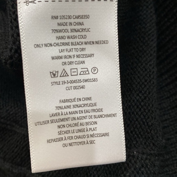 Joie knit sweater with rope detail size xsmal black - Picture 5 of 6